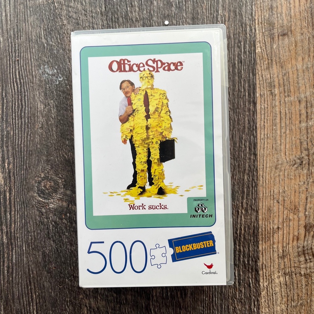 Office Space 500 Piece Blockbuster Puzzle Initech Work‎ Sucks Movie Fan Gift